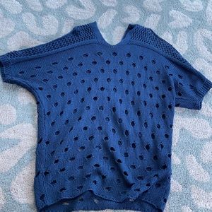 Cold shoulder sweater with decorative cut outs